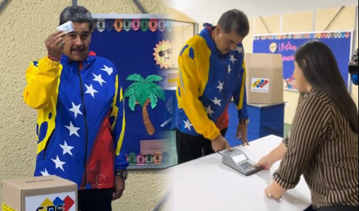 
                                 Nicolás Maduro votó en elecciones de Venezuela y promete 