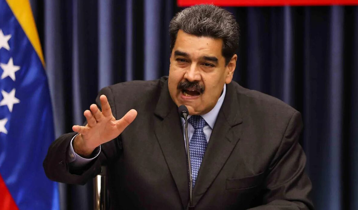 
                                 Fraudista Nicolás Maduro dice que la oposición busca imponer un 