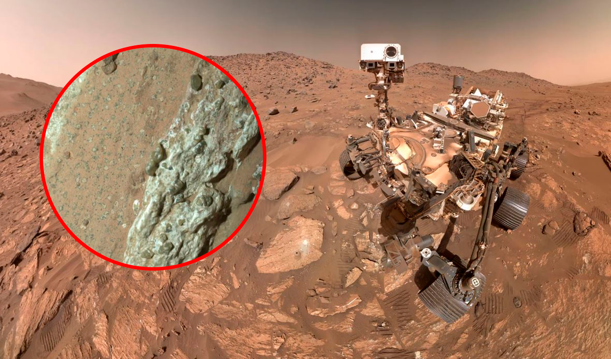 
                                 Rover Perseverance de la NASA halla una roca 