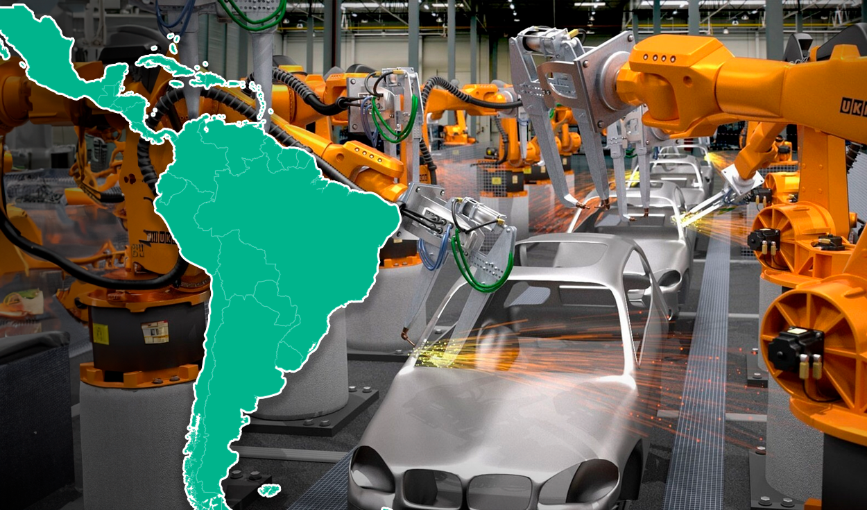 
                                 El ambicioso país de América Latina que usa robots en un 69% para producir automóviles: no es Chile 
                            
