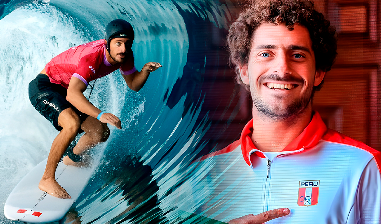 
                                 El es Alonso Correa, el surfista peruano que clasificó a cuartos de final en los Juegos Olímpicos 2024 
                            