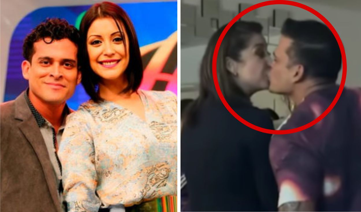
                                 Karla Tarazona y Christian Domínguez confirman que retomaron su romance con romántico beso 
                            
