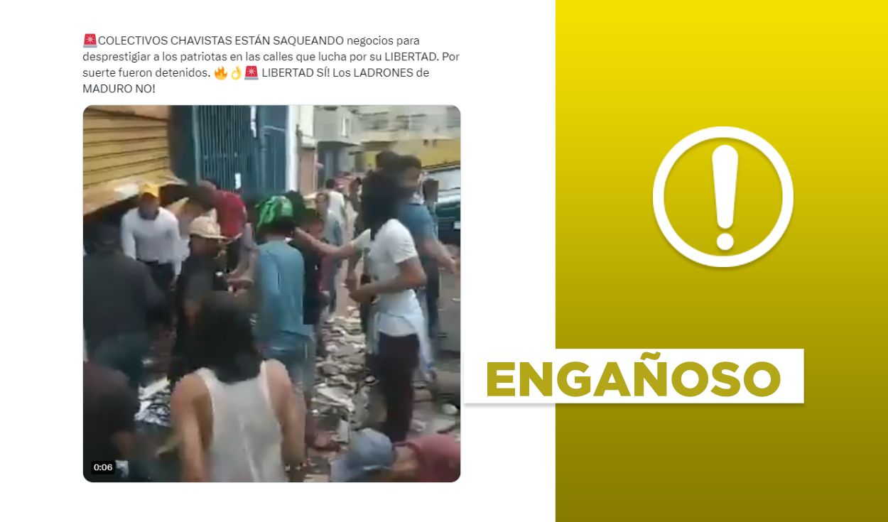 
                                 Video no muestra a colectivos chavistas 