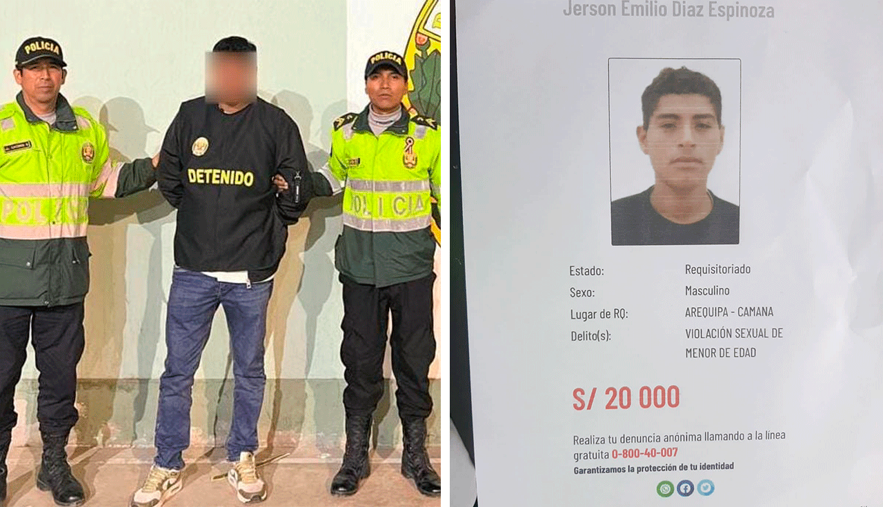 
                                 Capturan a violador prófugo desde hace 20 años en Arequipa: ofrecían S/20.000 por su paradero 
                            