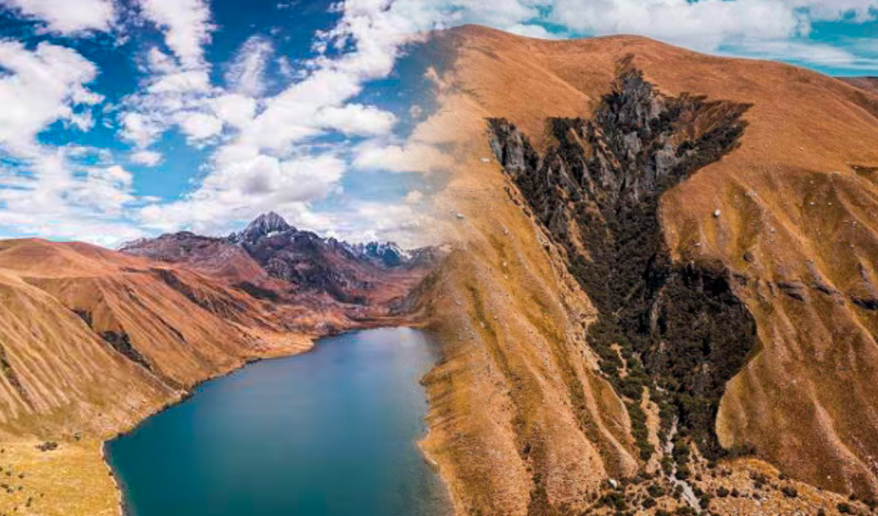 
                                 La montaña de Huaraz que asombra al mundo con su peculiar mapa del Perú: silueta se formó de manera natural 
                            