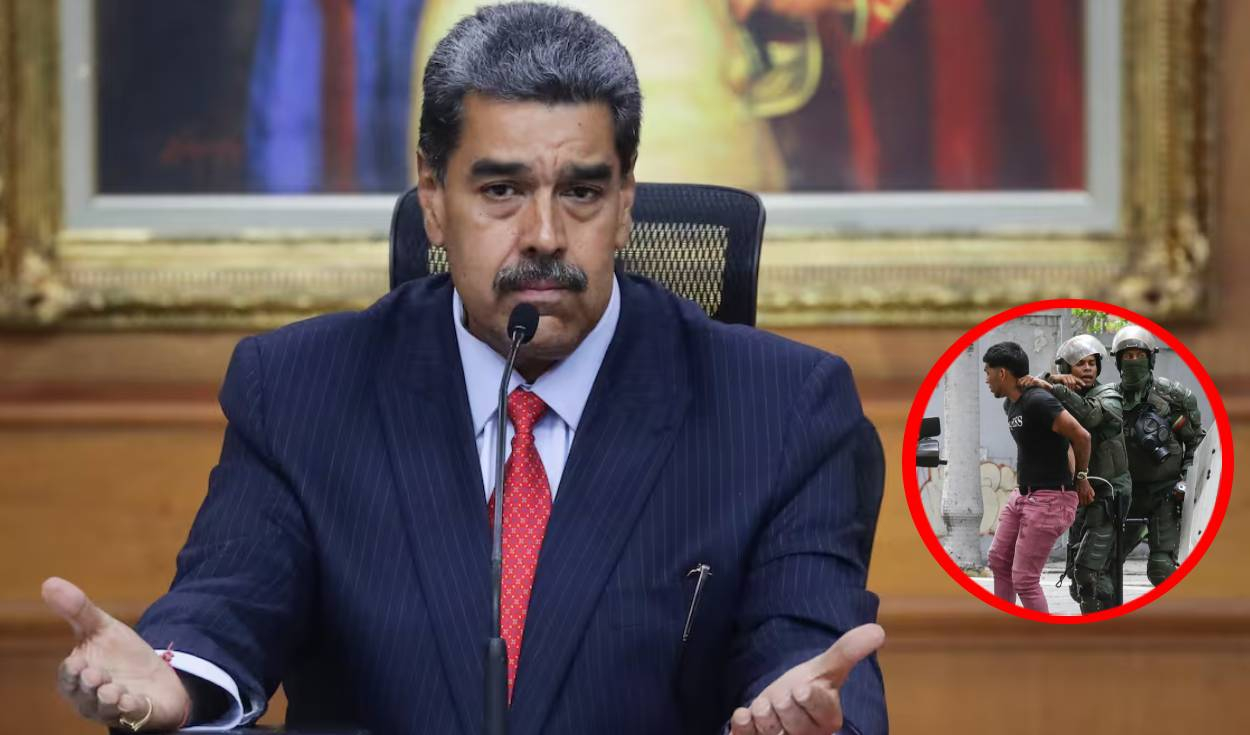 
                                 Nicolás Maduro afirma que protestantes contra su fraude electoral fueron “entrenados” en Perú y Chile 
                            
