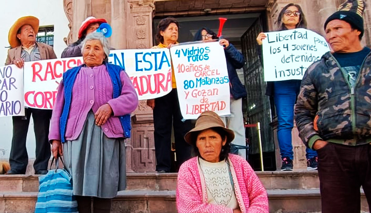 
                                 PJ criminaliza la protesta y sentencia a comuneros en Cusco arrestados en marchas contra Dina Boluarte en 2023 
                            