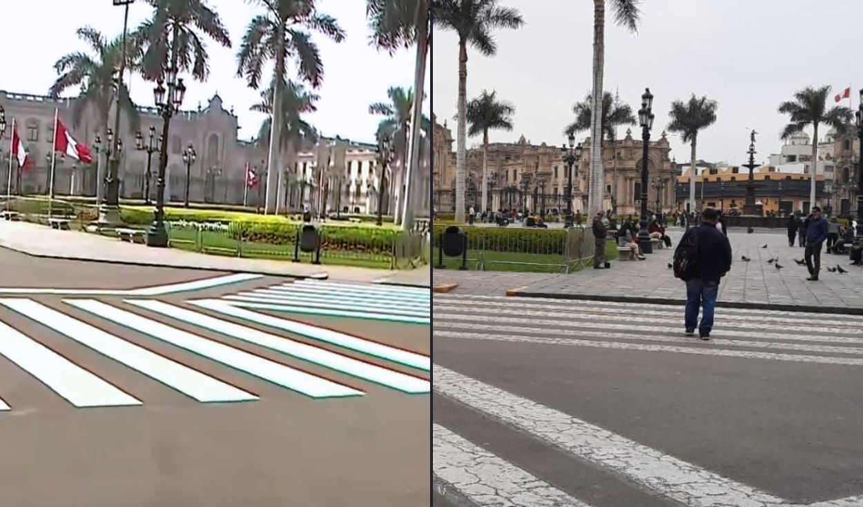 
                                 Trabajadores protestan por el cierre de la Plaza de Armas en el Centro de Lima: 