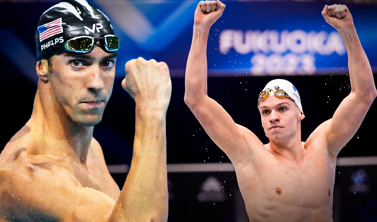 
                                 Marchand se convirtió en el primer nadador en ganar dos competencias el mismo día en París 2024: así reaccionó Michael Phelps 
                            