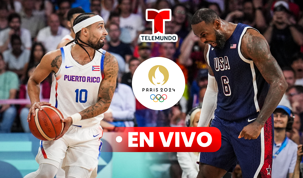 
                                 [Telemundo] Puerto Rico vs. Estados Unidos baloncesto EN VIVO: hora y dónde ver el juego por las Olimpiadas París 2024 
                            