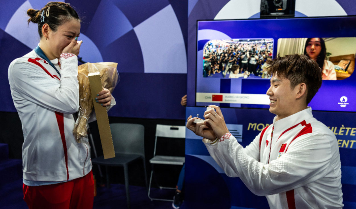 
                                 ¡Doble triunfo! Celebraba medalla de oro en París 2024 y fue sorprendida con pedida de mano 
                            