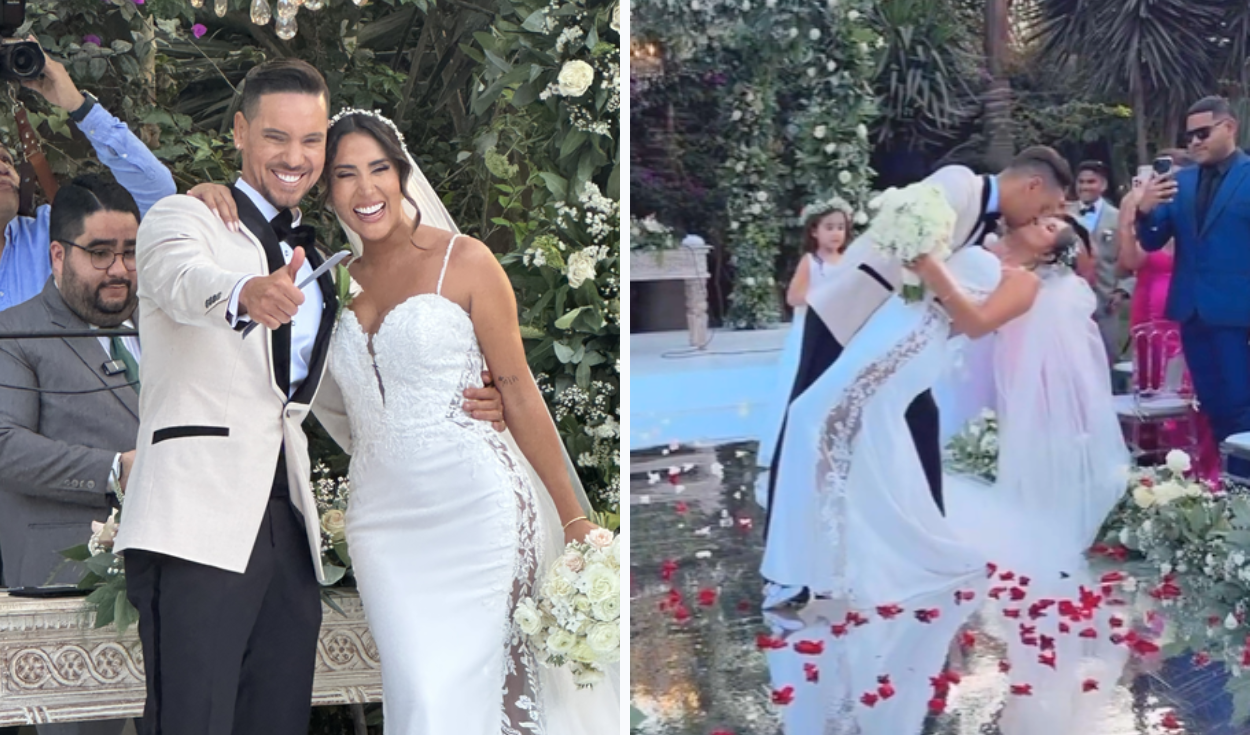 
                                 Boda Melissa Paredes y Anthony Aranda: pareja se dan el 'sí acepto' en un romántico matrimonio 
                            