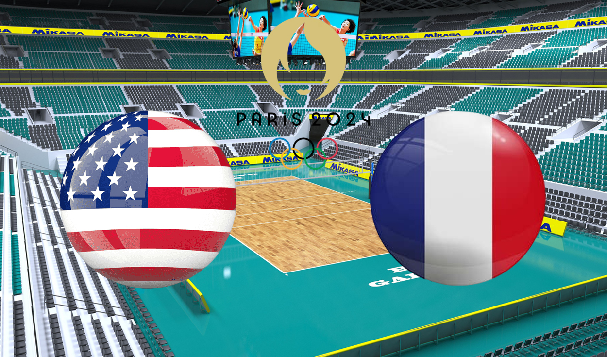 
                                 Estados Unidos vs. Francia EN VIVO: mira el partido de vóley femenino en los Juegos Olímpicos París 2024 
                            