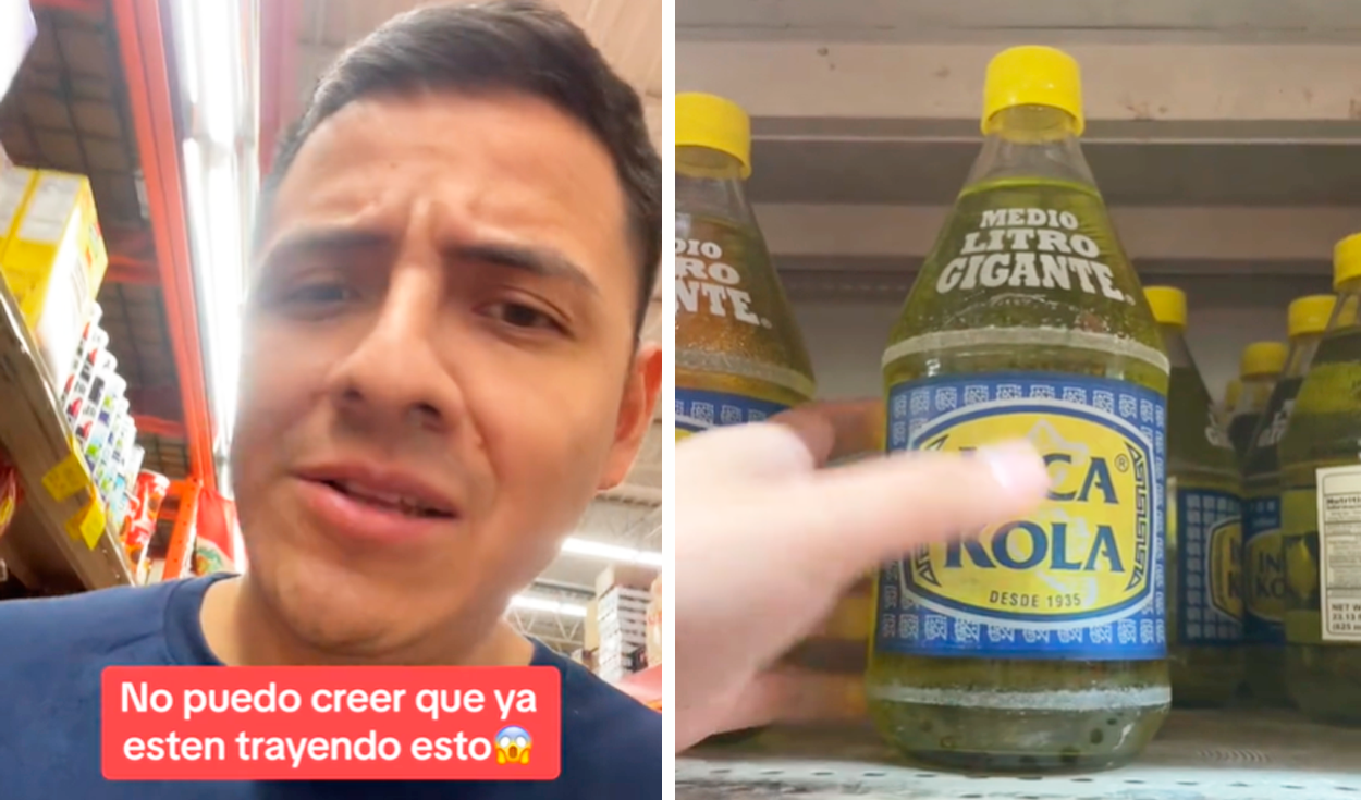 
                                 Peruano en Estados Unidos va a supermercado y se sorprende al encontrar ‘gordita’ de Inca Kola: “Es otra cosa” 
                            