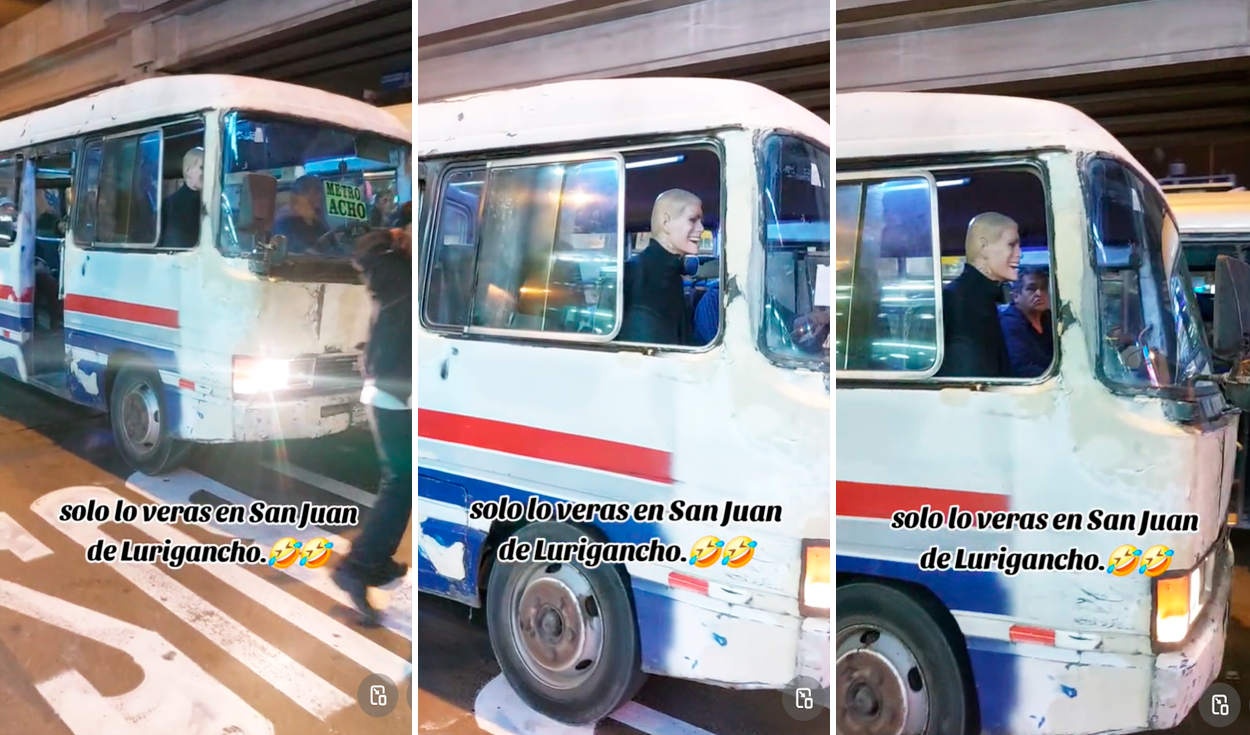
                                 Chofer en San Juan de Lurigancho coloca un maniquí en su bus y en redes bromean: “Es el reemplazo del cobrador” 
                            
