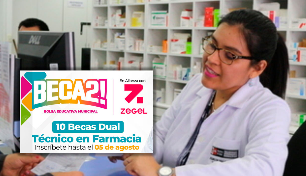 
                                 Postula a las becas de SJL para estudiar gratis Técnico en Farmacia: puedes acceder hasta el 5 de agosto 
                            