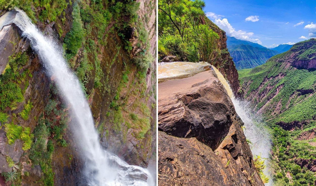 
                                 La cascada de Colombia en la que el agua 