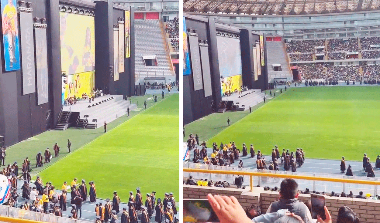 
                                 Evangélicos se gradúan en estudios bíblicos y sorprenden al realizar ceremonia en el Estadio Nacional 
                            