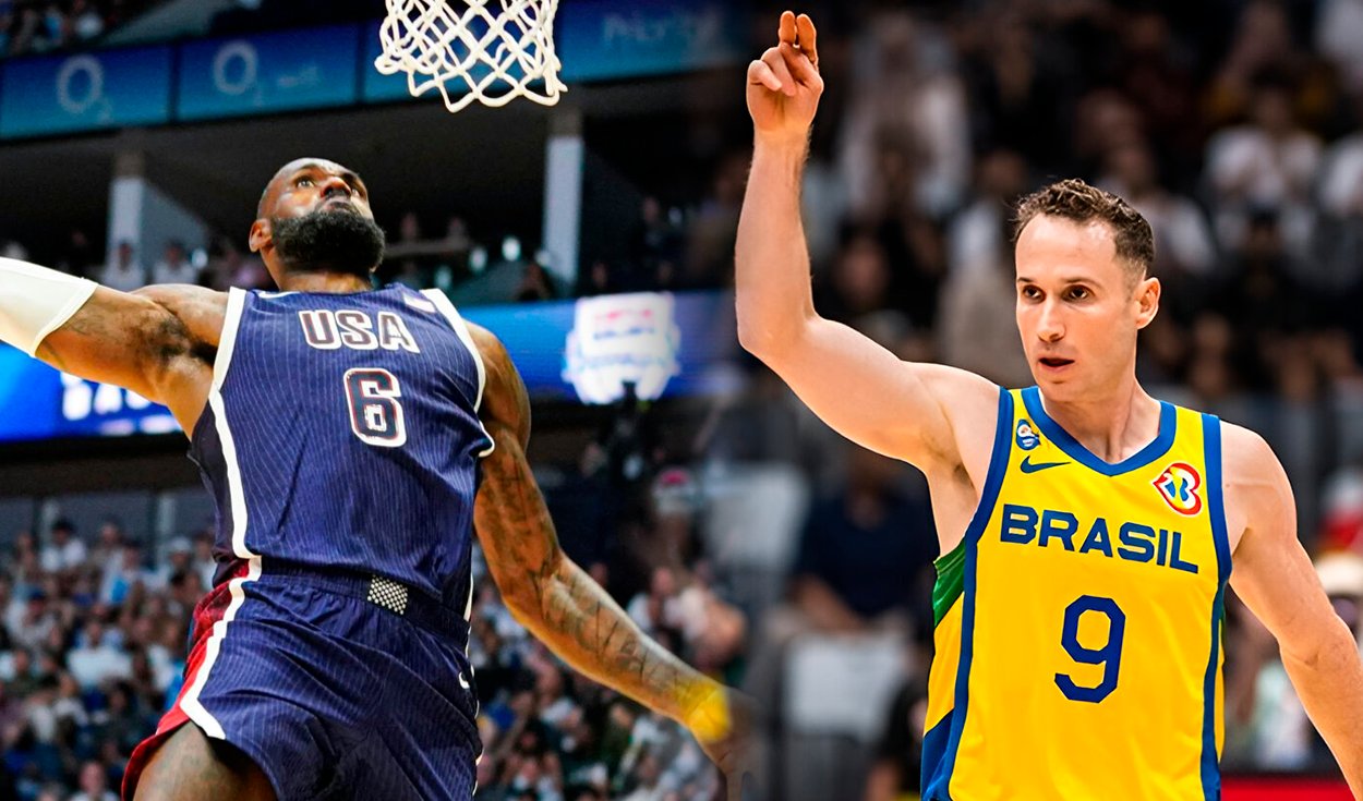 
                                 Estados Unidos vs. Brasil EN VIVO: dónde ver el partido de baloncesto de LeBron por cuartos de final en París 2024 
                            