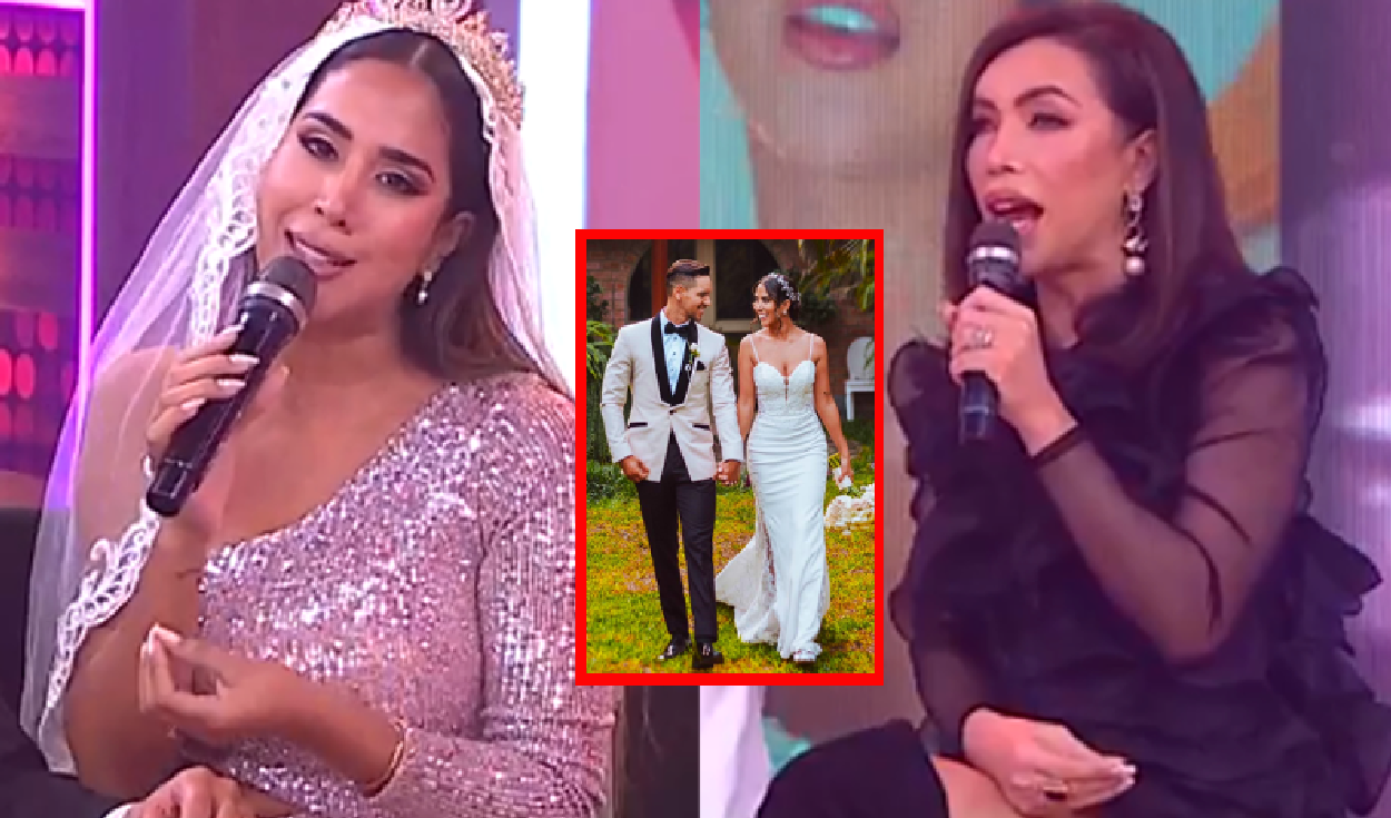 
                                 Melissa Paredes da tajante respuesta a diseñadora que criticó el look de su boda EN VIVO 
                            