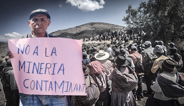 
                                 Huanta: Acatan paro en defensa del agua y exigen presencia del gobierno central 
                            