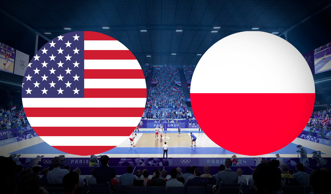 
                                 Estados Unidos vs. Polonia EN VIVO: sigue el partido por las semifinales de vóley masculino de París 2024 
                            