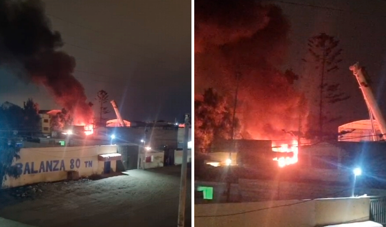 
                                 Lurín: incendio de gran magnitud consume grúa en garaje ubicado en el km 40 de la antigua Panamericana Sur 
                            