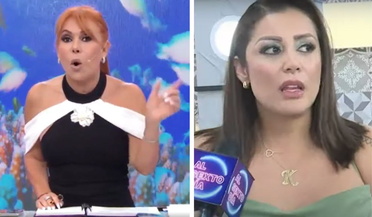 
                                 Magaly Medina encara a Karla Tarazona por minimizar beso con Christian Domínguez: 