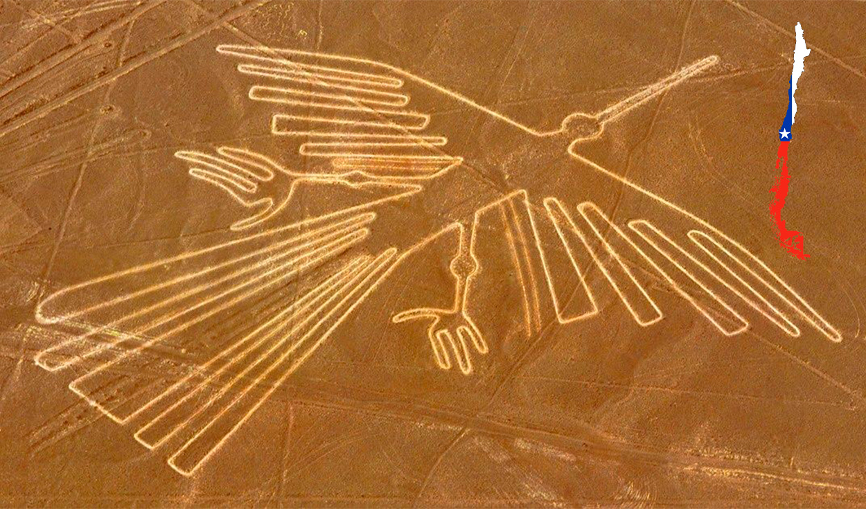 
                                 ¿‘Líneas de Nazca chilenas’? Así es el geoglifo de Chile que tiene forma humana más grande del mundo 
                            