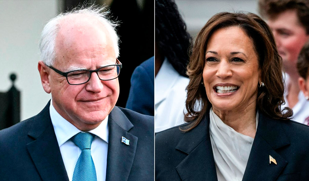 
                                 Kamala Harris elige a Tim Walz como candidato a vicepresidente en las elecciones, según medios estadounidenses 
                            