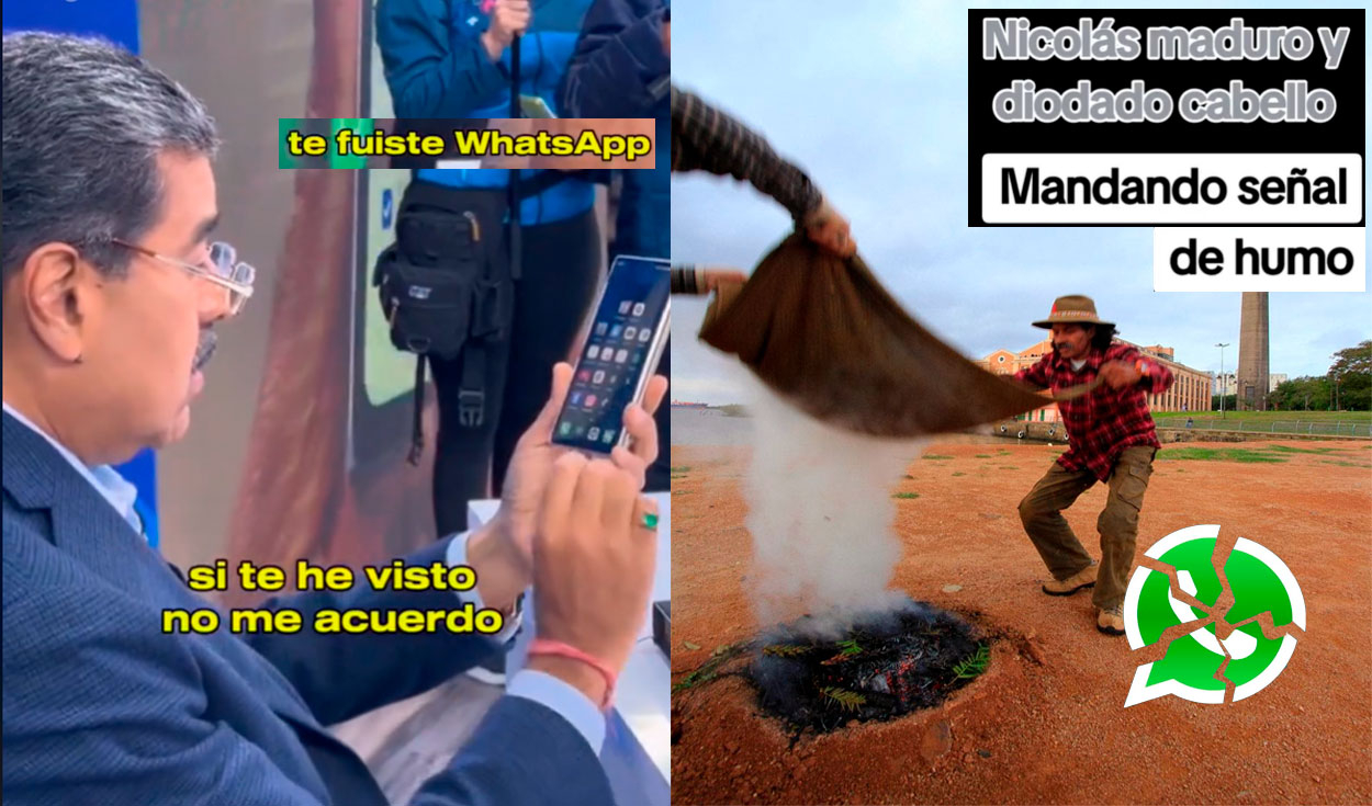 
                                 Nicolás Maduro le declara la guerra a WHATSAPP y en redes le llueven los MEMES 
                            