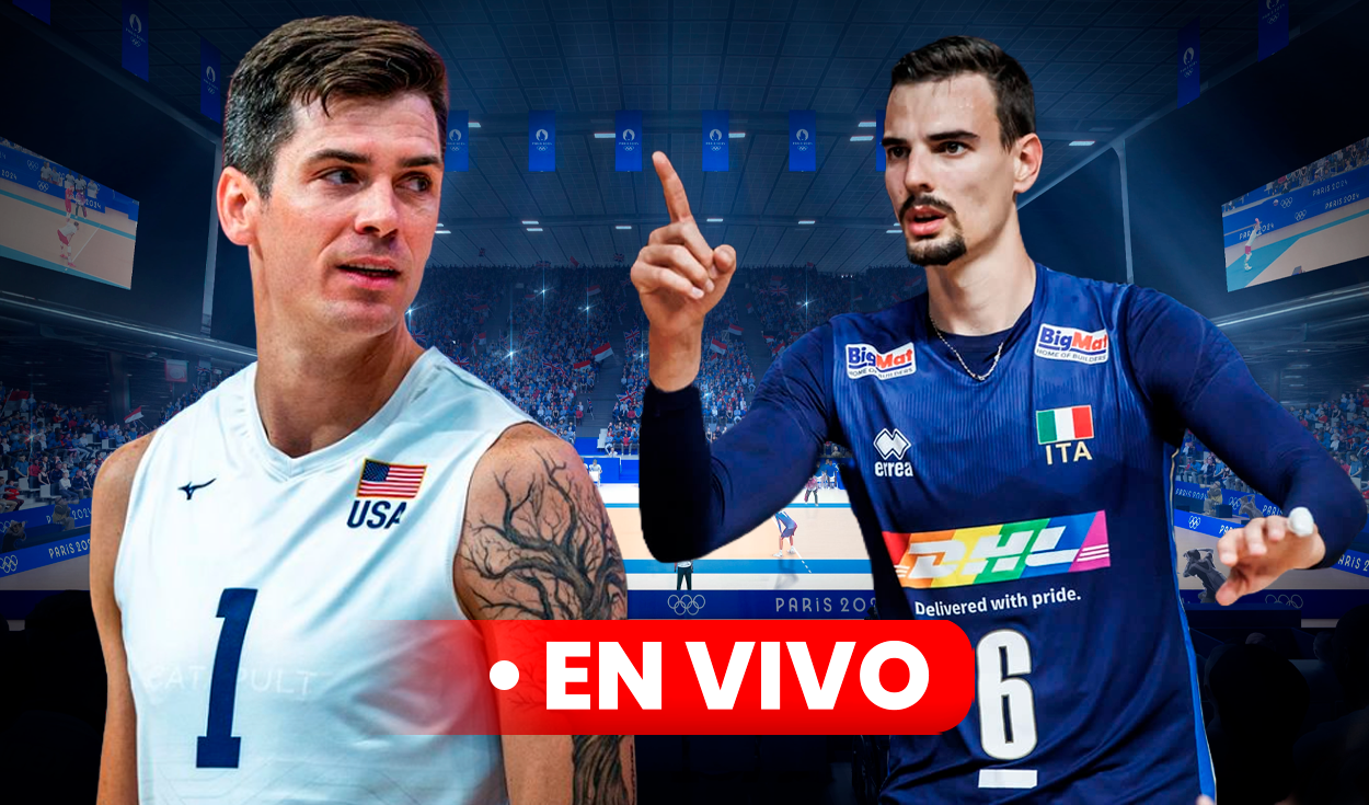 
                                 Estados Unidos vs Italia EN VIVO, vóley masculino EN DIRECTO vía NBC y Telemundo por medalla de bronce en París 2024 
                            