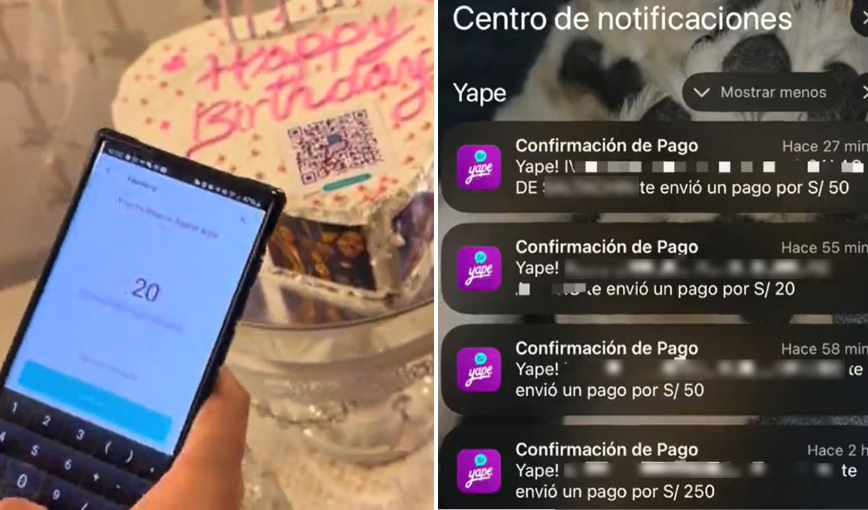 
                                 Peruana recaudó S/500 en su cumpleaños con torta con QR de Yape y dicen: “Yo tendría 0,10” 
                            