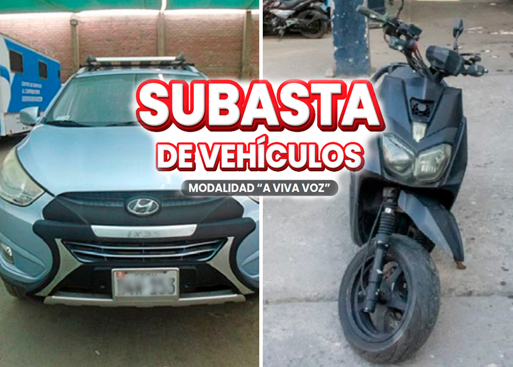 
                                 Pronabi anuncia subasta de autos, motocicletas y más desde S/2.000: ¿cuándo es y cómo participar? 
                            