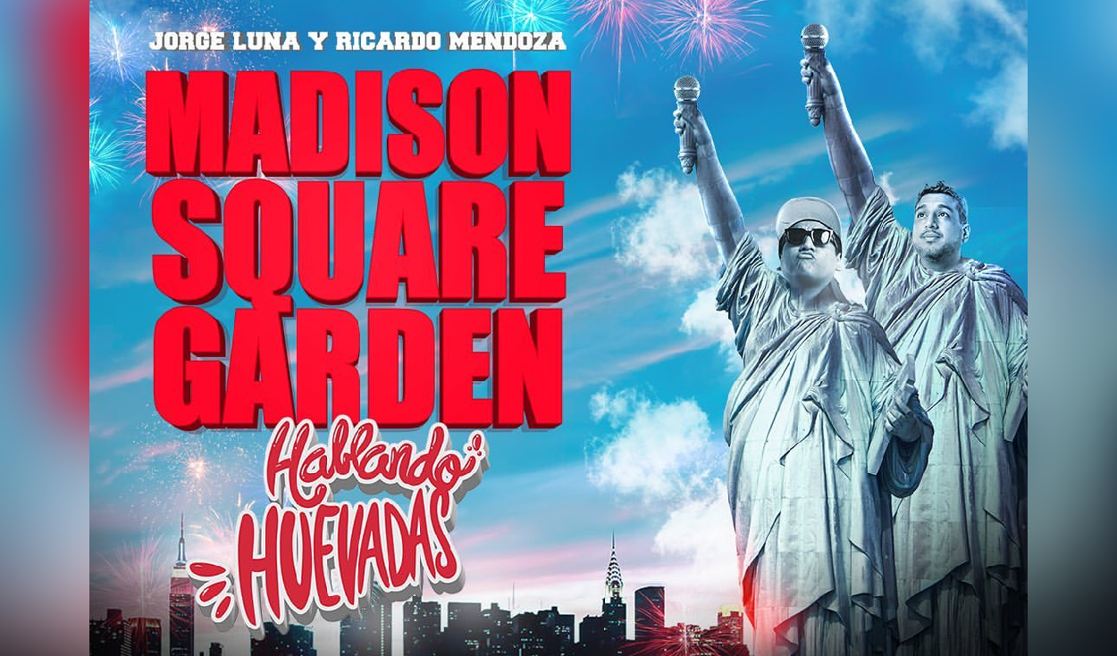 
                                 Jorge Luna y Ricardo Mendoza de 'Hablando huevadas' se presentan por primera vez en el Madison Square Garden 
                            