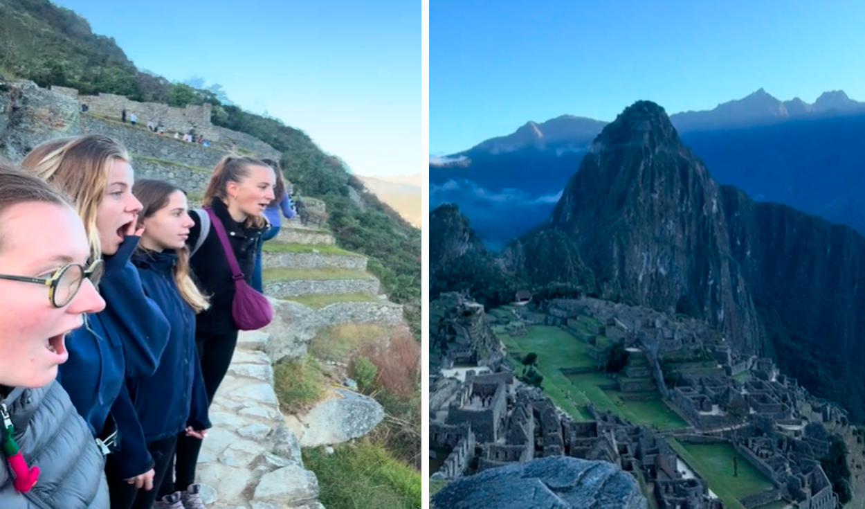 
                                 Turistas polacas quedan maravilladas al conocer Machu Picchu: “Te dan ganas de llorar” 
                            