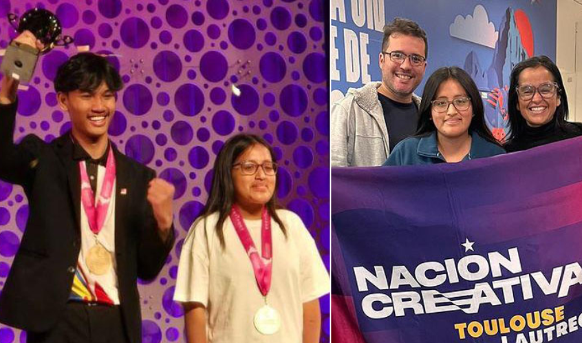 
                                 Estudiante peruana ganó segundo puesto en campeonato mundial de diseño gráfico: fue la única de América en subir al podio 
                            