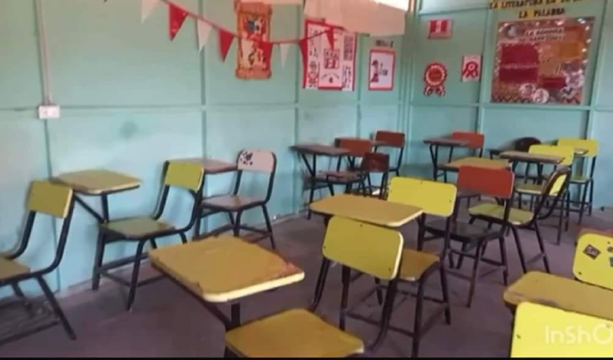 
                                 Bala perdida impacta a escolar en plena clase en Piura: colegio del Minedu anunció suspensión de actividades 
                            