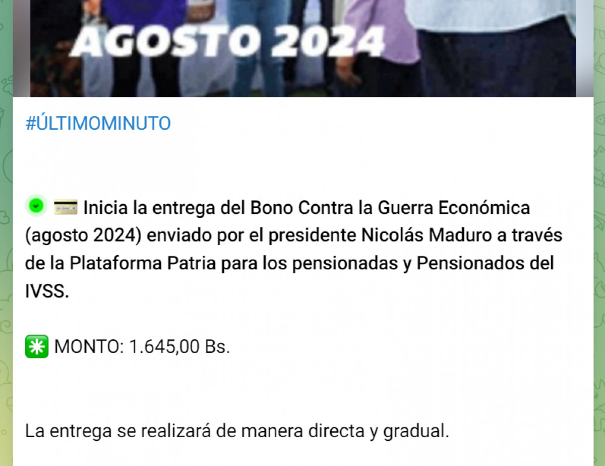 Bono de guerra agosto 2024 | bono de guerra pensionados ivss | bono de guerra amor mayor | pagos amor mayor