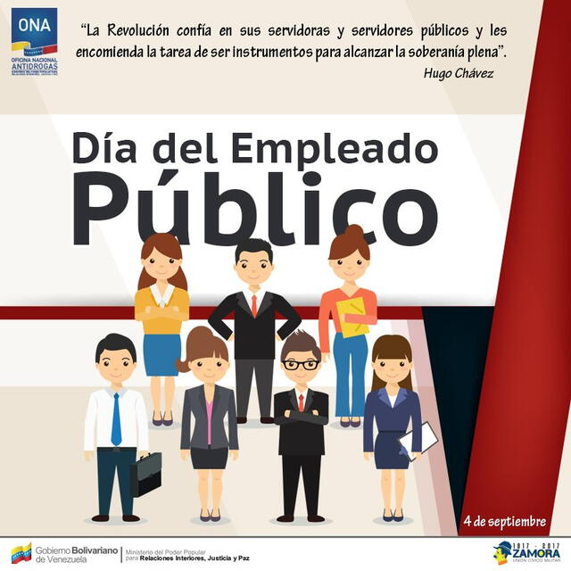 Cada 4 de septiembre, en Venezuela, se celebra a los empleados del sector público. Foto: ONA