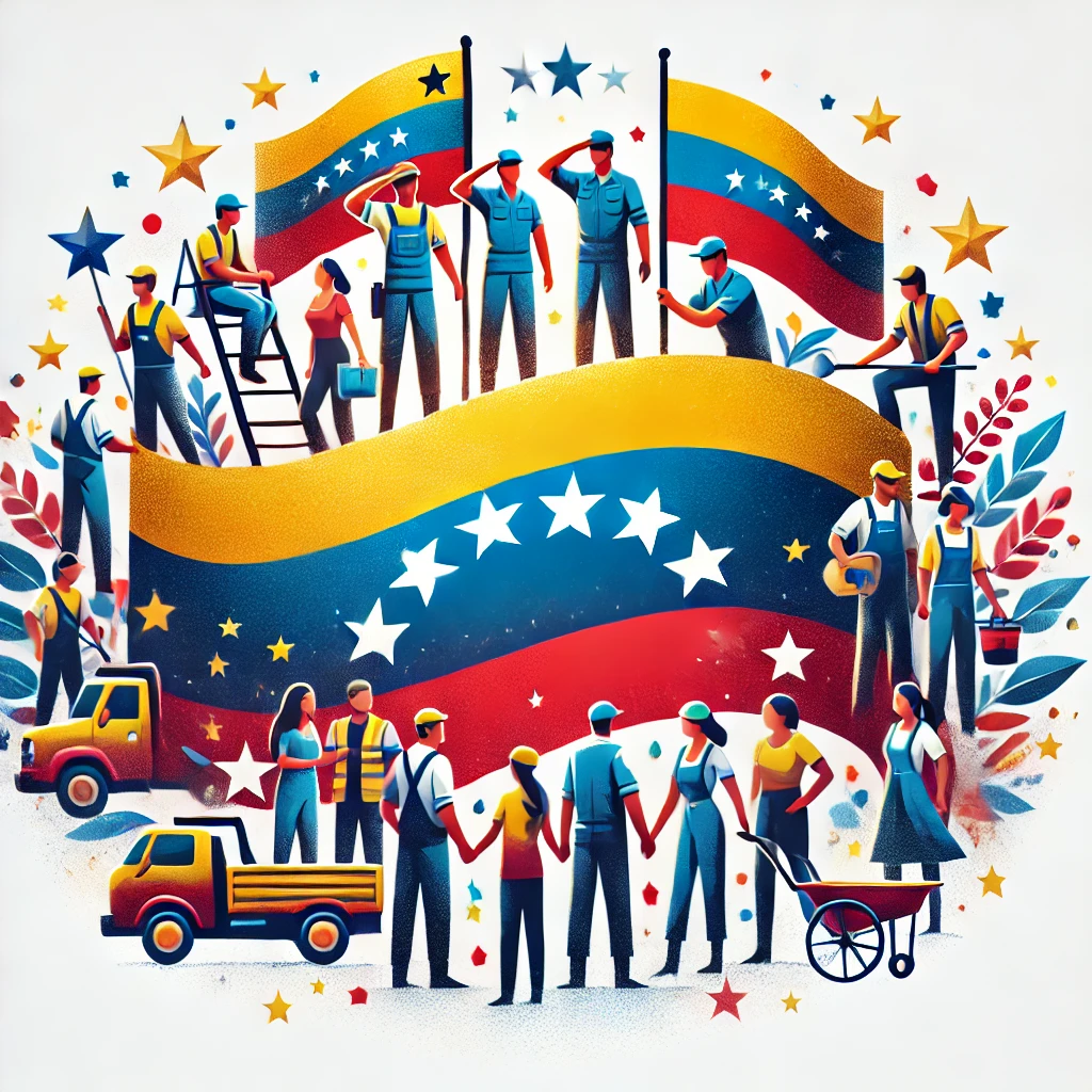 Cada 4 de septiembre, en Venezuela, se celebra a los empleados del sector público. Foto: Dall-E