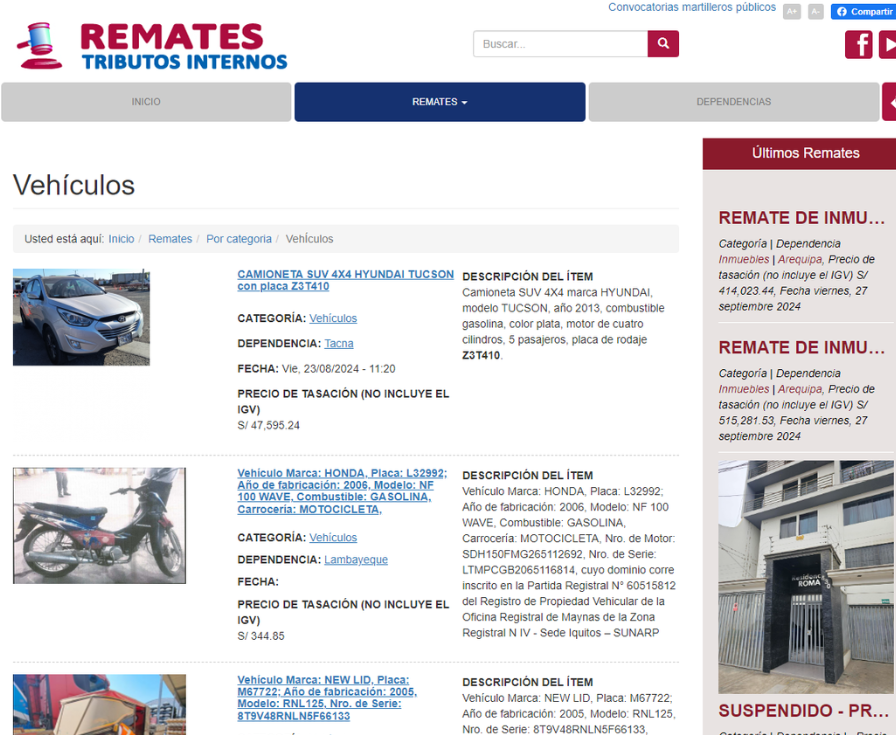 autos, carros, motos, remate, Sunat, remate Sunat, Sunat remate, remates autos sunat, autos remates sunat