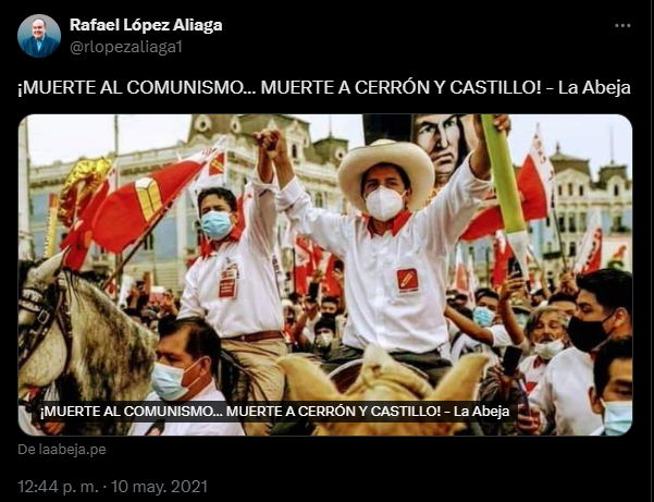 Mayor Rafael López Aliaga forgets that he criticized communism and decorates the socialist president of Vietnam