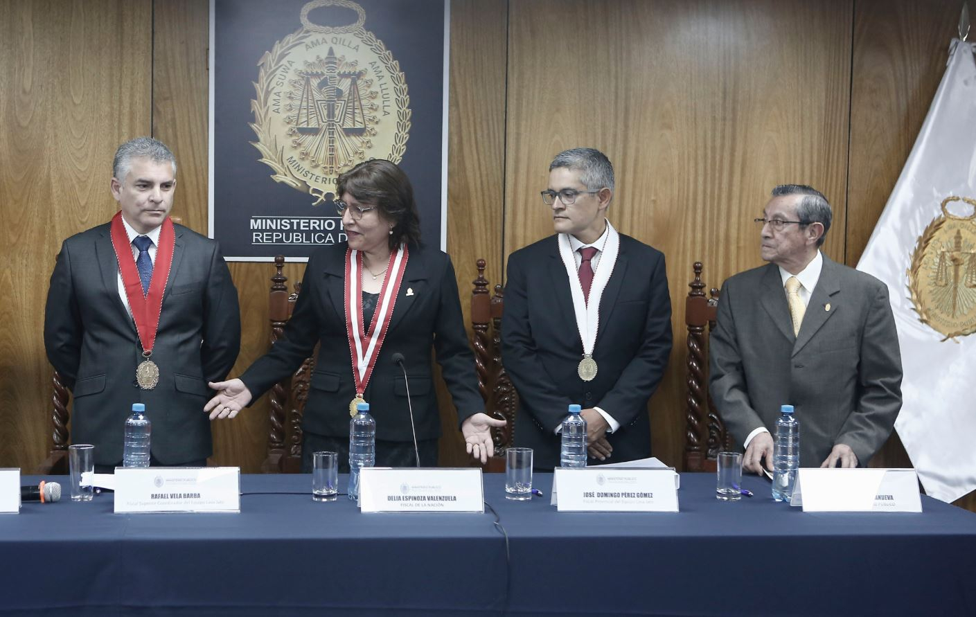 In photos: This was the tense conference of the prosecutor Delia Espinoza and the prosecutors of the Lava Jato case