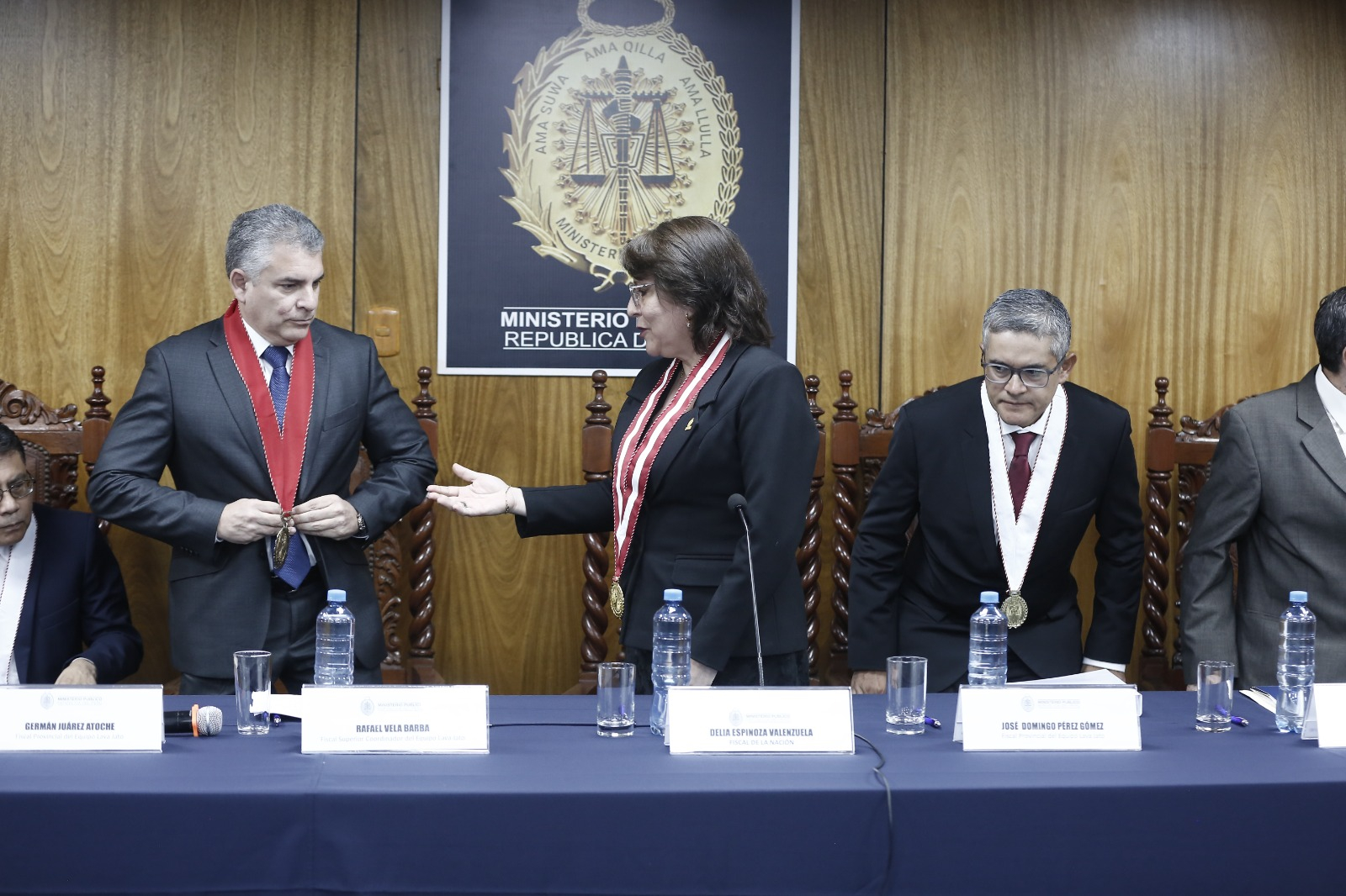 In photos: This was the tense conference of the prosecutor Delia Espinoza and the prosecutors of the Lava Jato case