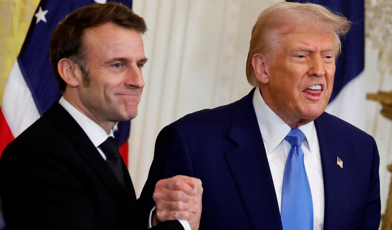 Macron y Trump discuten sobre el fin de la guerra en Ucrania: "La paz no debe significar un alto al fuego sin garantías"