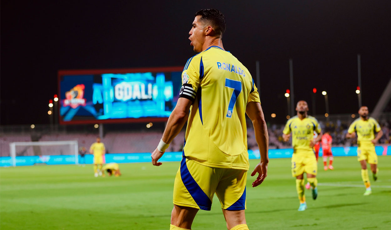 Con gol de Cristiano Ronaldo, Al Nassr venció 2-0 a Al Wehda por la Liga de Arabia Saudita