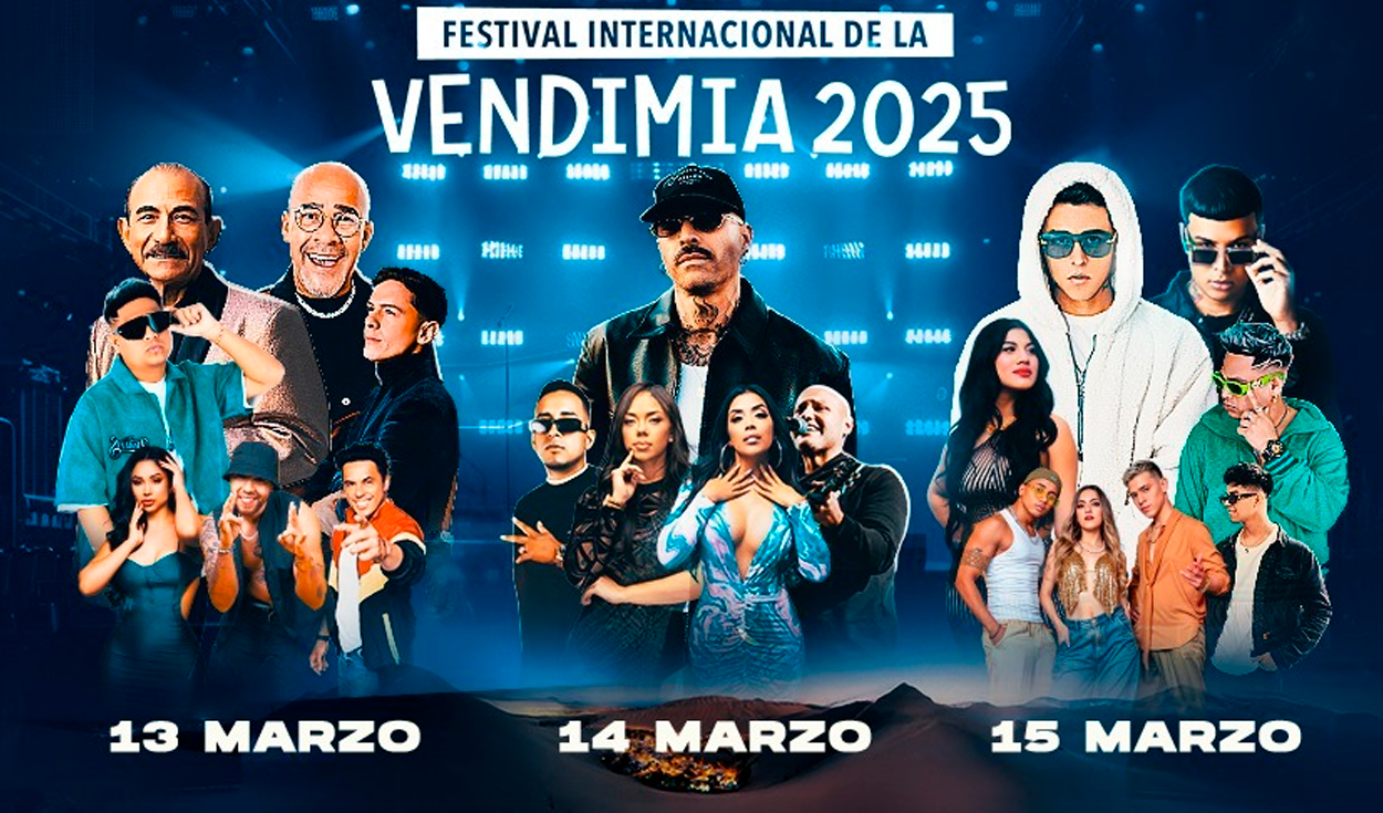 Festival de la Vendimia 2025: Ica celebrará a lo grande con artistas nacionales e internacionales