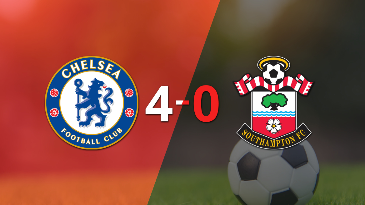 Resumen: Goleada de Chelsea 4 a 0 sobre Southampton