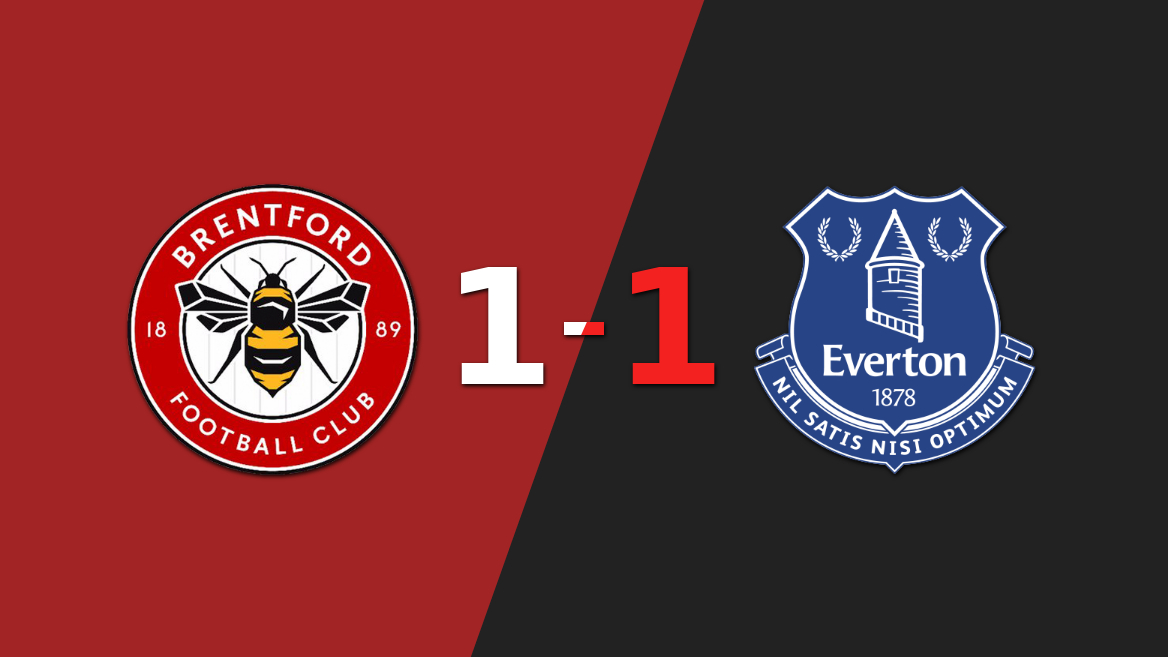 Resumen: Brentford y Everton se repartieron los puntos en un 1 a 1